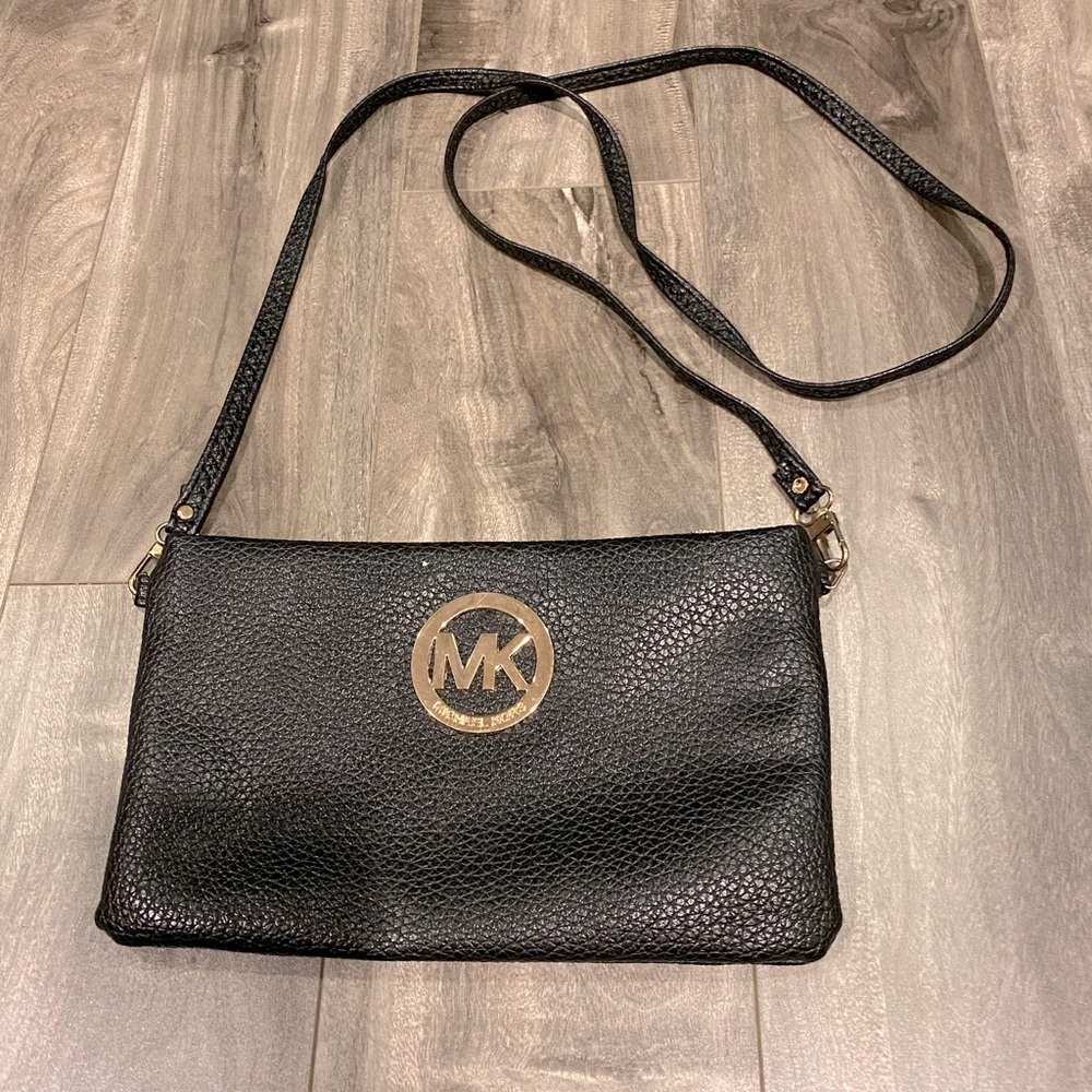 Michael Kors Crossbody Black Leather Purse